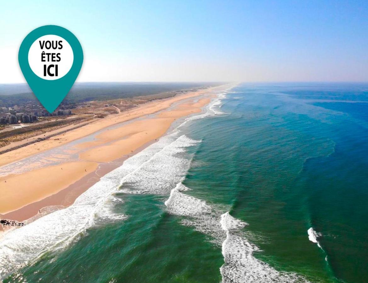 Appartement Cosy Avec Piscine, Acces Direct Plage لاكانو المظهر الخارجي الصورة
